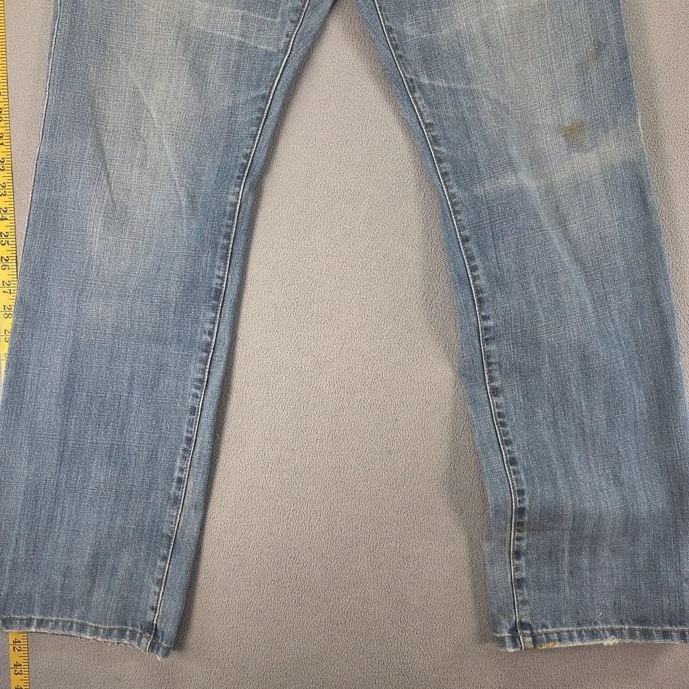Levis Mens Jeans Blue Light Wash Regular Straight Fits 30x31‎